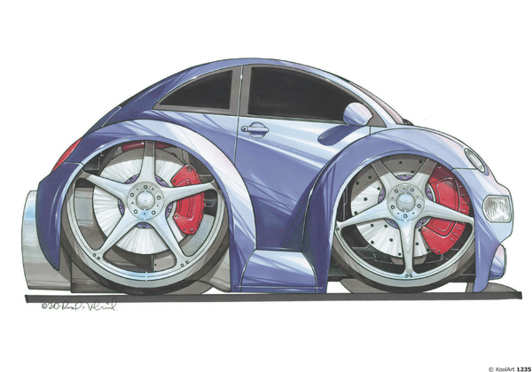 Volkswagen Beetle Bleue