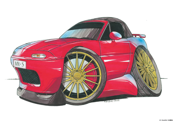 Mazda MX5 Rouge