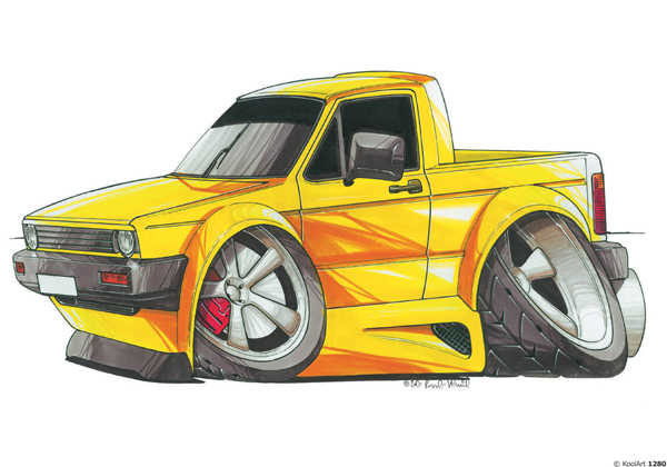 Volkswagen MK1 Pick Up Jaune