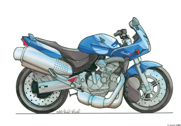 Honda Hornet Bleue