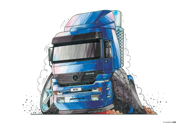 Mercedes Trucks Actros Bleu