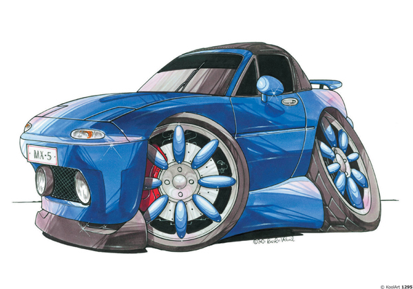 Mazda MX5 Bleue