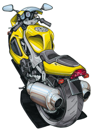 Honda Firestorm Jaune