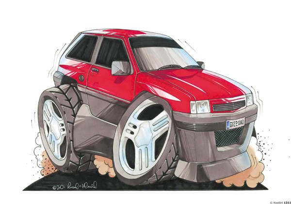 Opel Corsa 4X4 Rouge