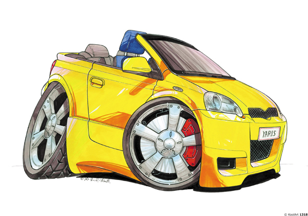 Toyota Yaris Cabriolet Jaune