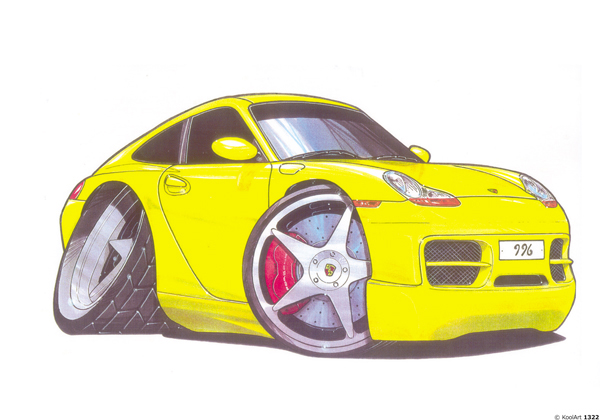 Porsche 996 Jaune