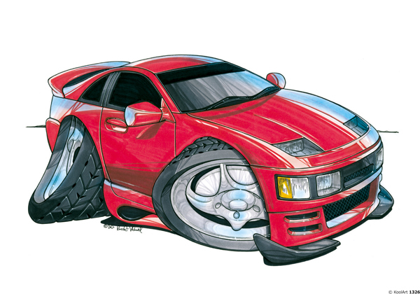 Nissan 300 ZX Rouge