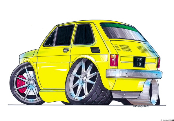 Fiat 126 Jaune