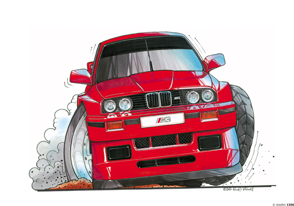 BMW M3 E30 Rouge