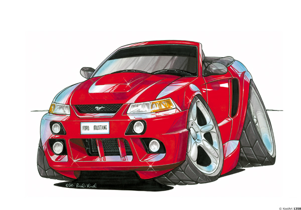 Ford Mustang Cabriolet Rouge