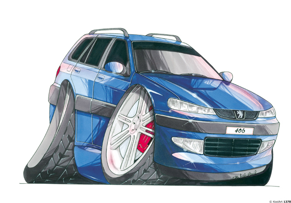 Peugeot 406 Break Bleue