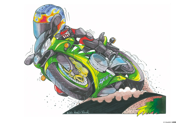 Kawasaki ZX6R GP Verte