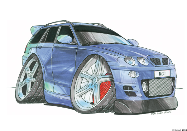 MG ZT-T Break Bleue
