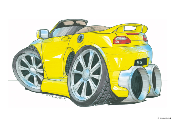 MG F Cabriolet Jaune