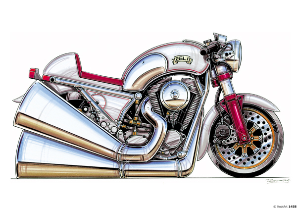 Harley Davidson Egli Beige