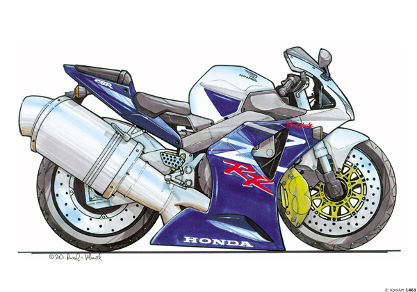 Honda Fireblade RR Bleue