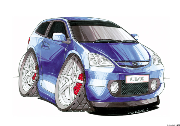 Honda Civic Bleue