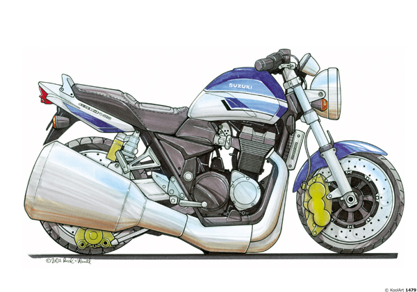 Suzuki GSX Bleue