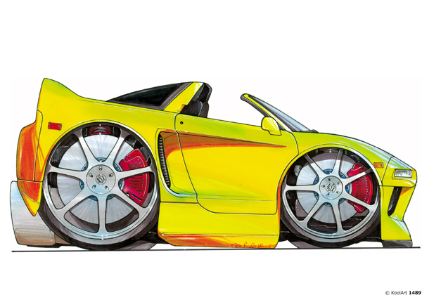 Honda NSX Cabriolet Jaune