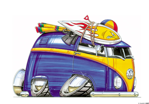 Volkswagen Combi Bleu