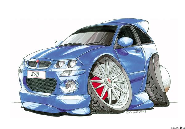 MG ZR Sport Bleue