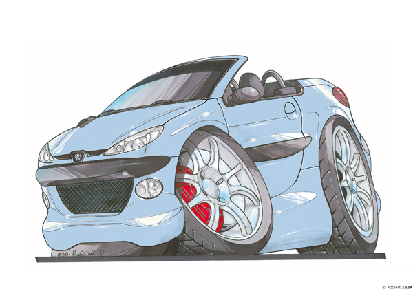 Peugeot 206 CC Bleue