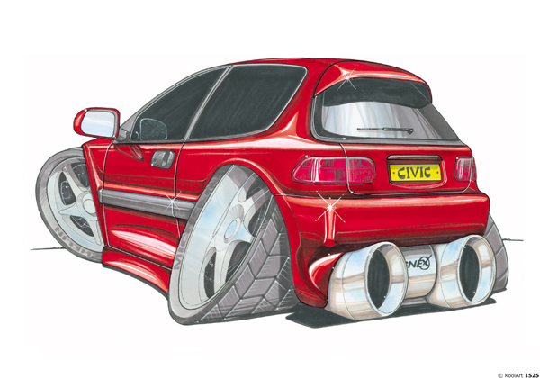 Honda Civic Rouge