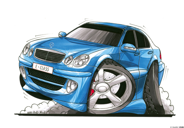 Mercedes Classe E Bleue