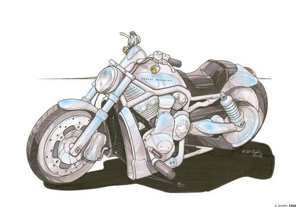 Harley Davidson V Rod Grise