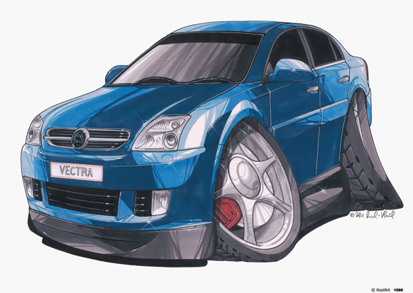 Opel Vectra Bleue