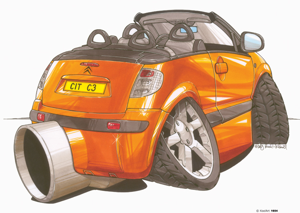Citroen C3 Cabriolet Orange