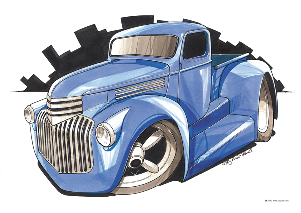 Chevrolet Custom Pickup Bleu