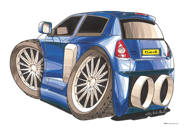 Renault Clio V6 Bleue