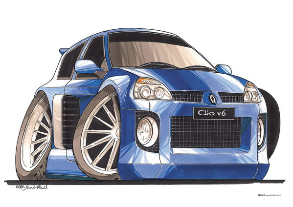 Renault Clio V6 Bleue