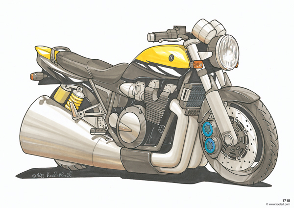 Yamaha XJR Jaune