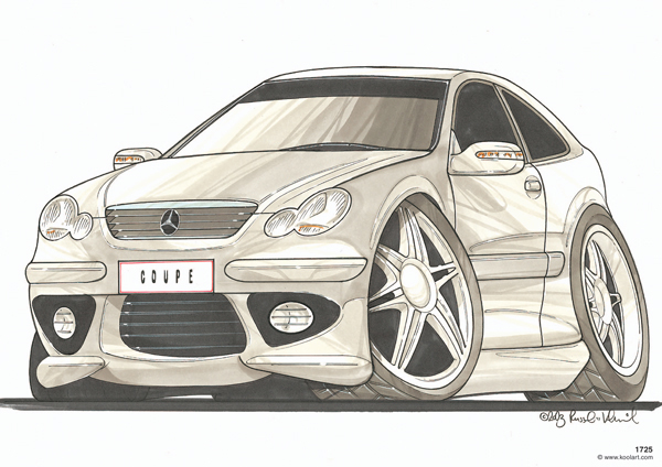 Mercedes Coupé Grise