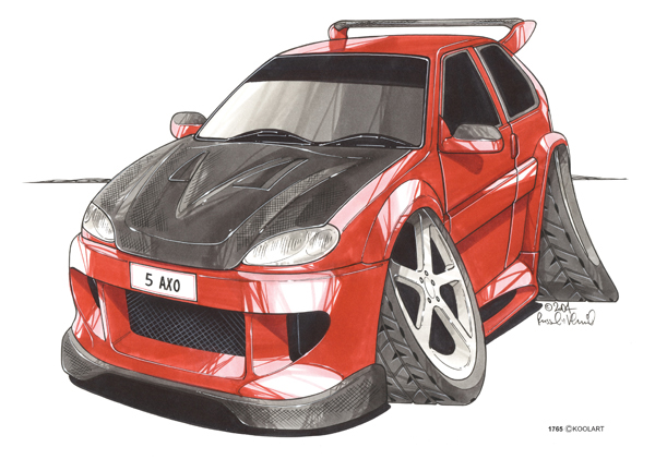 Citroen Saxo Tunning Rouge