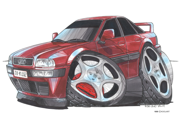 Audi 80 Quattro Rouge