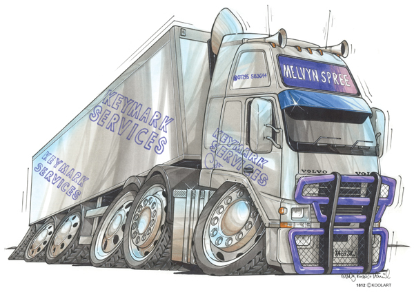 Camion Volvo Truck Gris