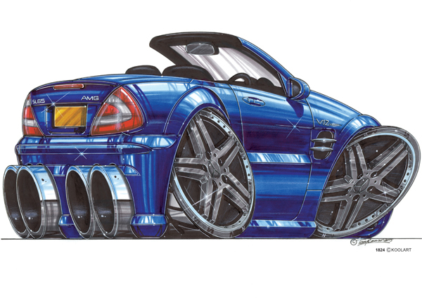 Mercedes AMG V12 Bleue