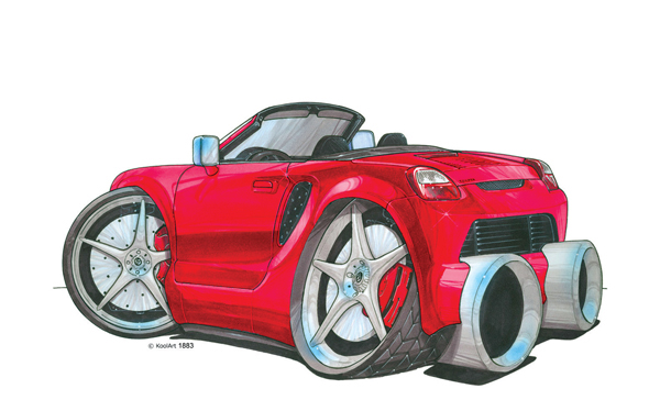 Toyota MR2 Cabriolet Rouge