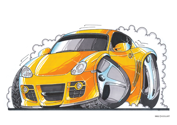 Porsche Cayman Jaune