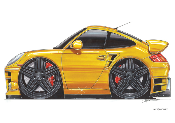 Porsche 911 Jaune