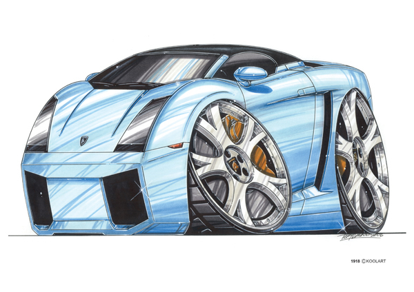 Lamborghini Spyder Bleue