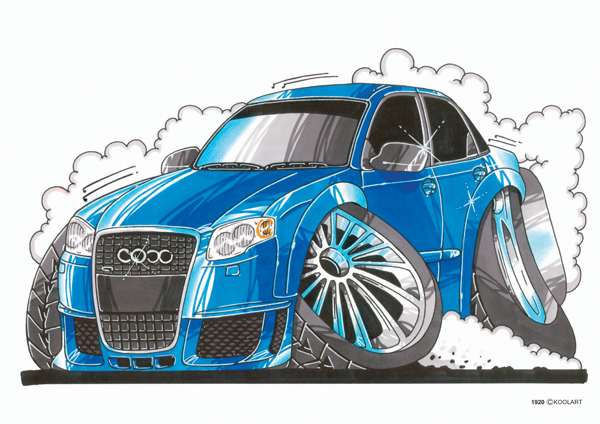 Audi A4 Bleue