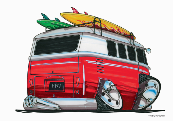 Volkswagen Combi Rouge