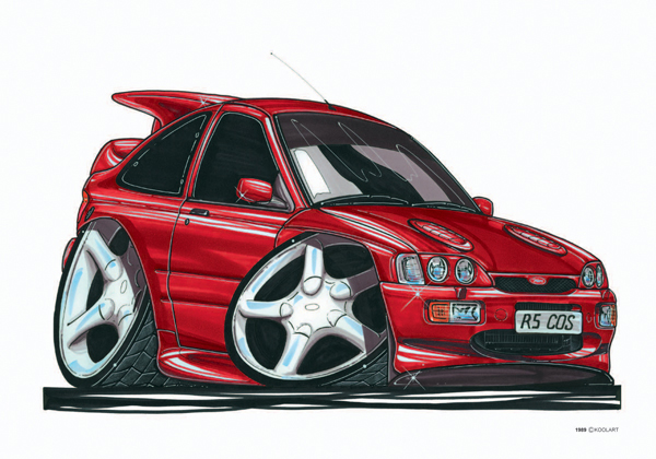 Ford Escort Cosworth Rouge