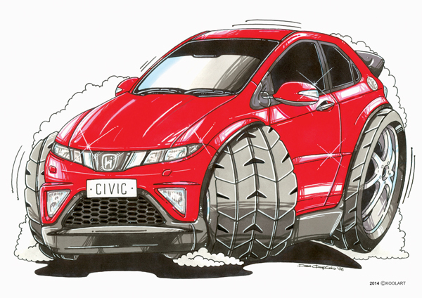 Honda Civic Rouge