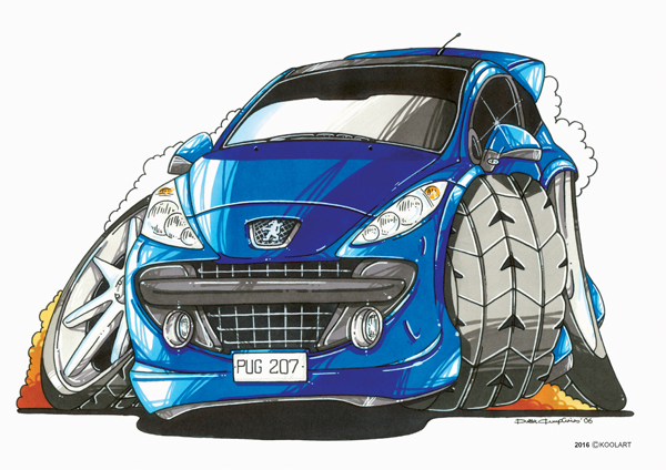 Peugeot 207 Bleue