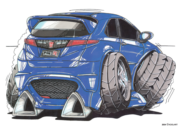 Honda Civic Type R Bleue